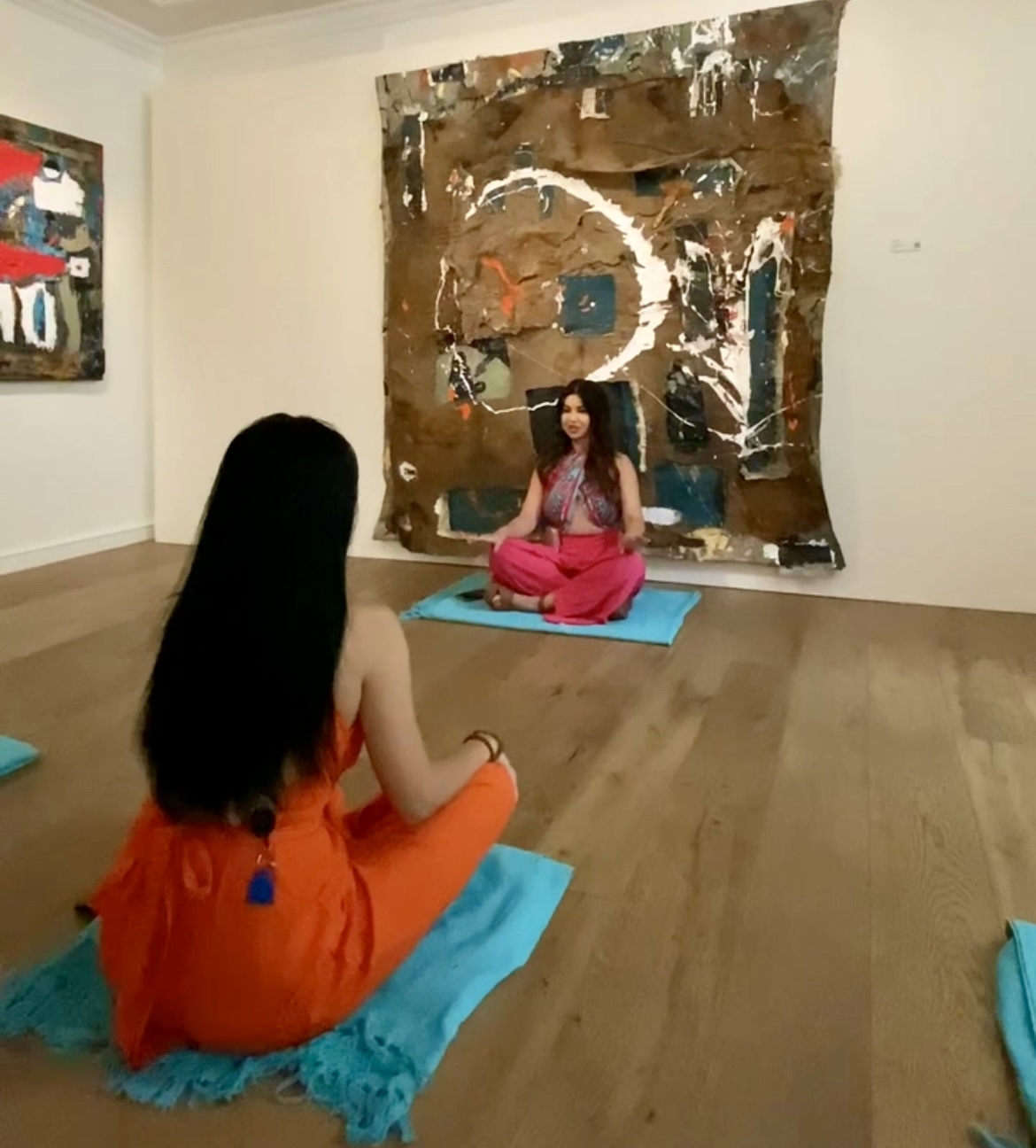 Guided Transcendent meditation for a corporate wellness day at the Georgian hotel in Santa Monica.